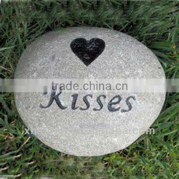 Kiss Round Stone Pebble on hot sale