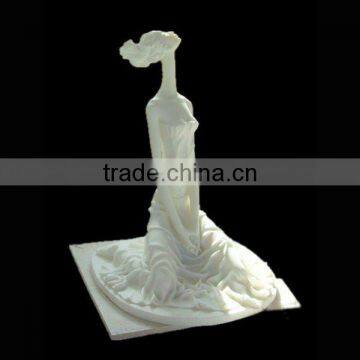 Small Stone Craft of Beautiful Girl Statue