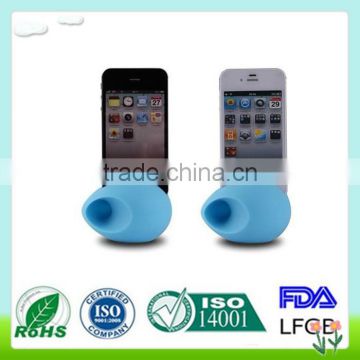 Customized design silicone speakers/OEM mobie phone silicone speakers