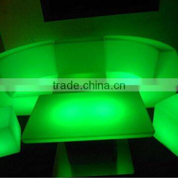 LED Remote Rectangle Tea Table/ Hot Sell LED Rechargeable Rectangle Coffee Table/LED Outdoor Lawn Rectangle Cocktail Table photo-4