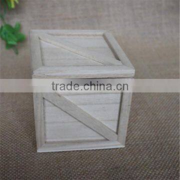 Natural unfinished art mind small wooden craft perfume boxes wholesale