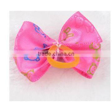 CY197 Handmade Pet Grooming Accessories Products Dog Bow Hair Little Flower Bows For Dogs Charms Gift photo-3