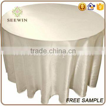 Plain Polyester Round Table Cloth for Home/wedding photo-2