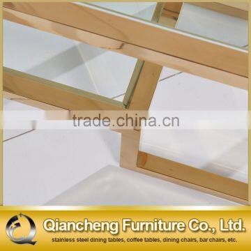 High Quality Furniture European Style Classical Stainless Steel tv Stand Dinning Room Set photo-5