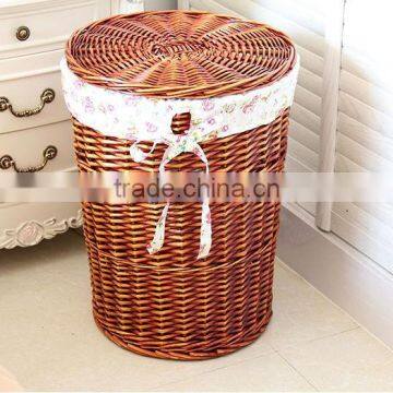 Restoring Ancient Wicker Laundry Basket Cabinet photo-2