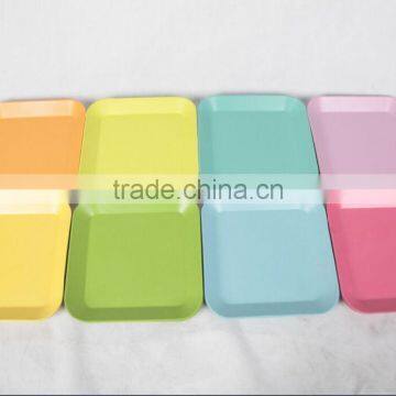 Pretty design Traditional Wholesale bamboo fiber square plates