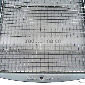 100% Stainless Steel Cooling Rack for Baking by Ultra Cuisine 10"x15" Fits Jelly Roll Pan, Heavy Duty Wire Grid Oven Safe for Ro photo-3