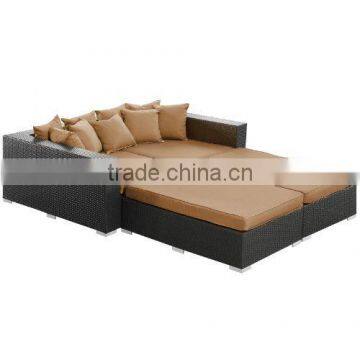 Cheap 4 Piece Outdoor Patio Wicker Daybed With Cushion photo-3