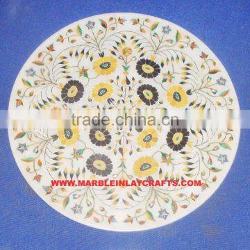 Luxurious Marble Inlay Plate