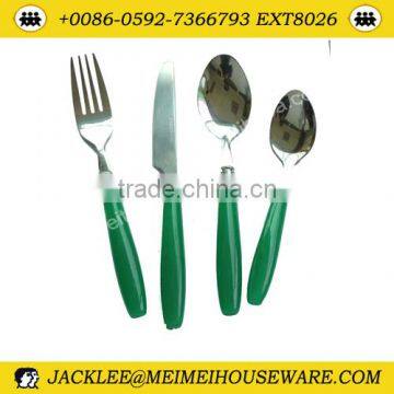 Colorful handle stainless steel flatware