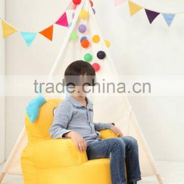 Soft Fur Kid's Sitting Coner Beanbag,funny Bean Bag Sofa,round Pink Pot Round Bean Bag photo-3