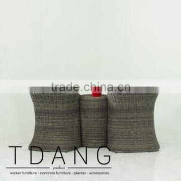 Cheap Antique Wicker Love Seat With Ottoman - New Design Wicker Love Seat Bench photo-5