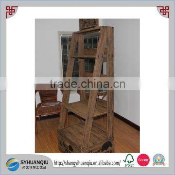 Custom order hot sell folding wooden essential oil wine display shelf rack CN