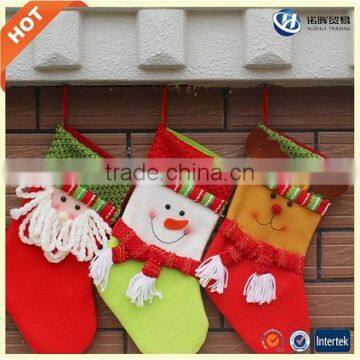 2016 Wholesale Cheap Price Beautiful Animated Christmas Stocking From China