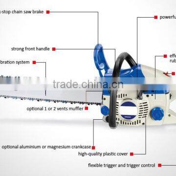 62cc 20"-22" 2800W Petrol Log Splitter CE/GS/EMC/EU2 Approval GW8235