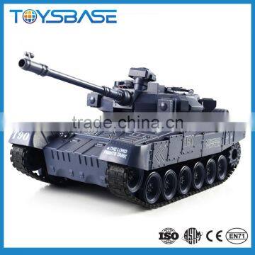 2.4G Military tank toy 1 8 scale rc tanks with sound and light, radiator plastic tanks