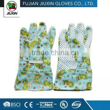 JX68C333 Different Colors Custom-Made Drill cotton children garden gloves