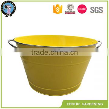 Different types of oval ice bucket with cut flower