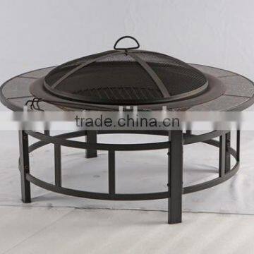 Outdoor Garden Round BBQ Tile Top Fire Pit
