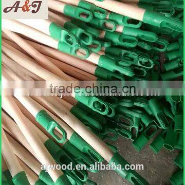 Natural Wooden Mop Handle With Plastic Italian Screw and Long Cap photo-5