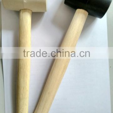 8oz rubber mallet hammer with wooden handle