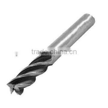 carbide end milling cutter for steel and steel alloy