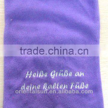 Rectangle Purple Rubber Hot Water Bottle