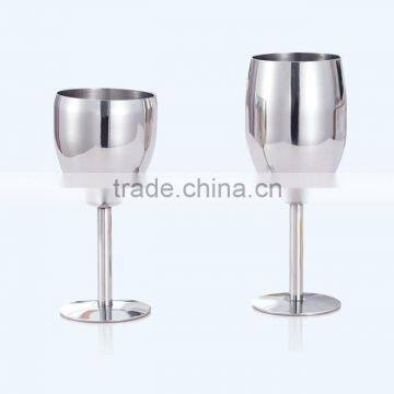 8oz Stainless Steel Wine Cup Metal Silver Goblet for America photo-4