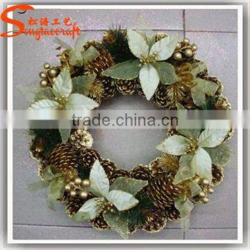 Beautiful Artificial Christmas Wreath for Doceration photo-2