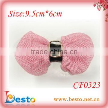 CF0323 Pretty goody handmade wholesale pink mesh kids hair bows