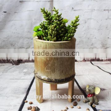 Unique Beautiful Home & Garden Decoration Nature Green Bamboo Flower Vase