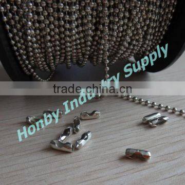 Jewelry Making 2.4mm Ball Chain With Connector Spool Packing