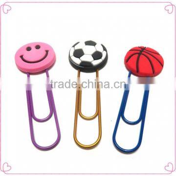 Beautiful colorful ball shapes plastic PVC clips for promotion