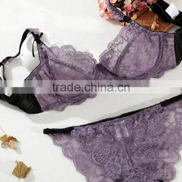Ladies Sexy Transparent Sex Panty and Bra Sets photo-5