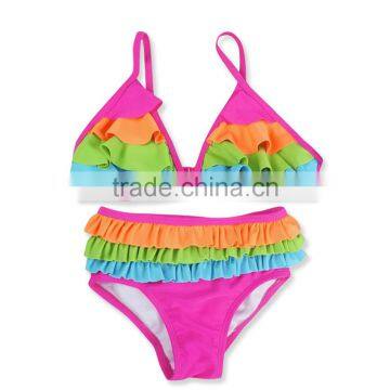 2pcs Sex Children Crochet Fasion Kids Girls Bikini Swimwear