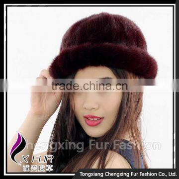 CX-C-197C Fashion 2016 New Style Russian Woman Winter Mink Fur Hats