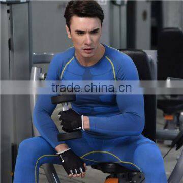 Wholesale Fashionable Long Sleeves Dry Fit Men Fitness Shirts With Custom Brand Printing photo-3
