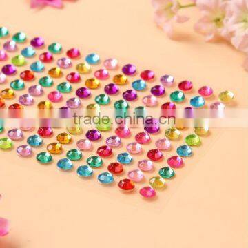 Multi Colors Diamante Rhinestone Clear Crystal Craft Gems Stickers photo-5