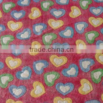 heart-shape jacquard coral fleece blanket