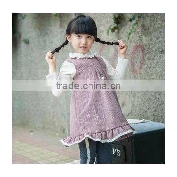 New Stylish Elegant Children Girl Ruffles Kid Clothes White Lace Dress