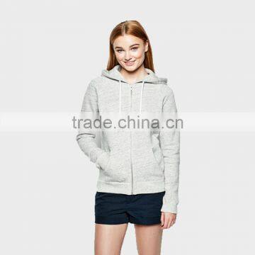 Ladies Sportswear Gray Hoodies 100%Cotton pollover