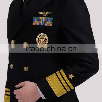 Juqian High Grade Man Flight Army Airline Pilot Uniform Custom Wholesale photo-6