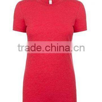 Next Level Apparel Ladies Tri-Blend Crew Tee - Made From Cotton, Polyester and Rayon. Comes With Your Logo. photo-3