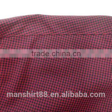 Button Down Collar Long Sleeve Gingham Causal Men Shirt 100% Cotton photo-3