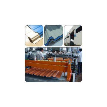 Synthetic Resin corrguated Tile making machine