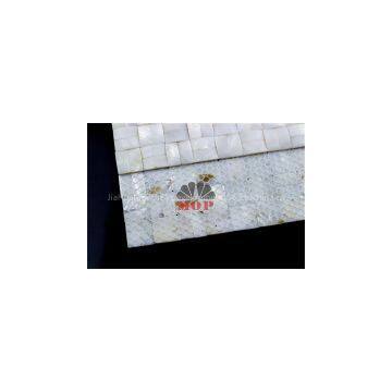 Pearl Shell Wall Mosaic Fireplace photo-3