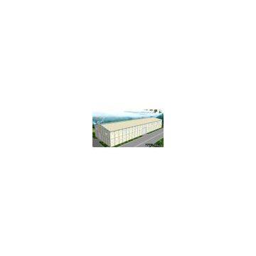 China AMJ Prefabricated House:prefab light steel structure warehouse