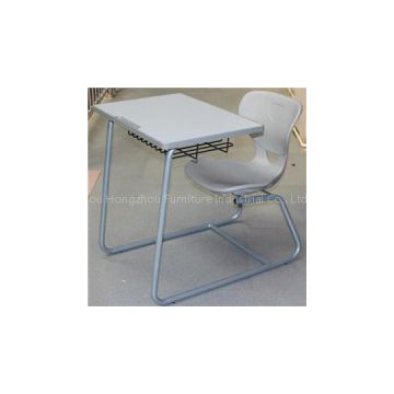 H1074e Attached School Desk With Chair