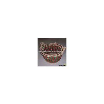 straw baskets