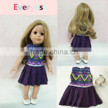 Pretty vinyl dolls to dress 18 inch for girls supplier